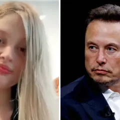Elon Musks dotter, Vivian Jenna Wilson, och Elon Musk själv.