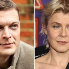 En bild på en man och en kvinna, som kan vara Robyn och hennes partner.
