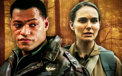 Laurence Fishburne och Natalie Portman i en scen som hintar om spännande good thriller movies.