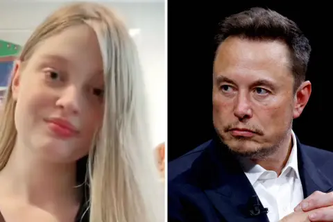 Elon Musks dotter, Vivian Jenna Wilson, och Elon Musk själv.