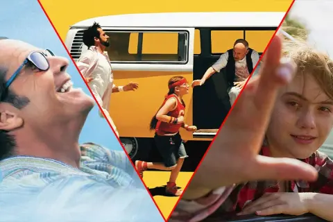 Glada ansikten och en gul buss. En trio av feel good filmer som får dig att le.