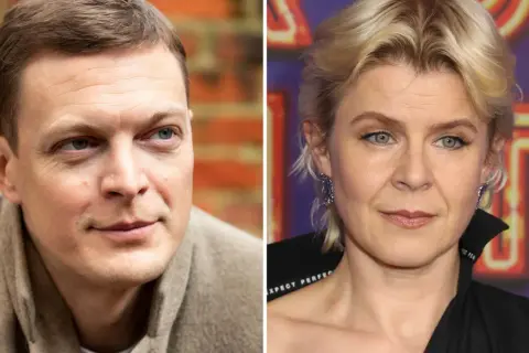 En bild på en man och en kvinna, som kan vara Robyn och hennes partner.