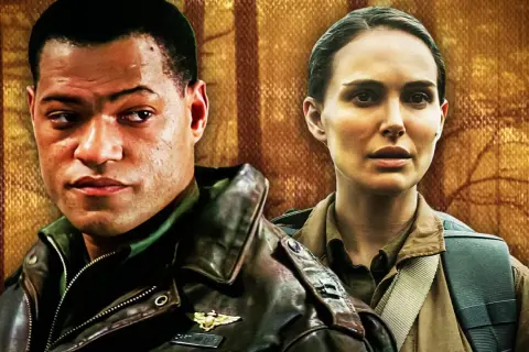 Laurence Fishburne och Natalie Portman i en scen som hintar om spännande good thriller movies.