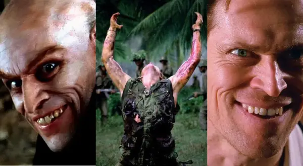 Willem Dafoe filmer: en läskig vampyr, en soldat i djungeln och ett brett leende.