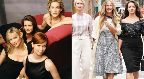 Här är rollistan i Sex and the City, före och nu. Vänskapen består genom åren.