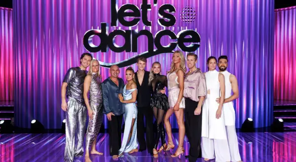 Här är deltagarna redo att dansa i Let's Dance.