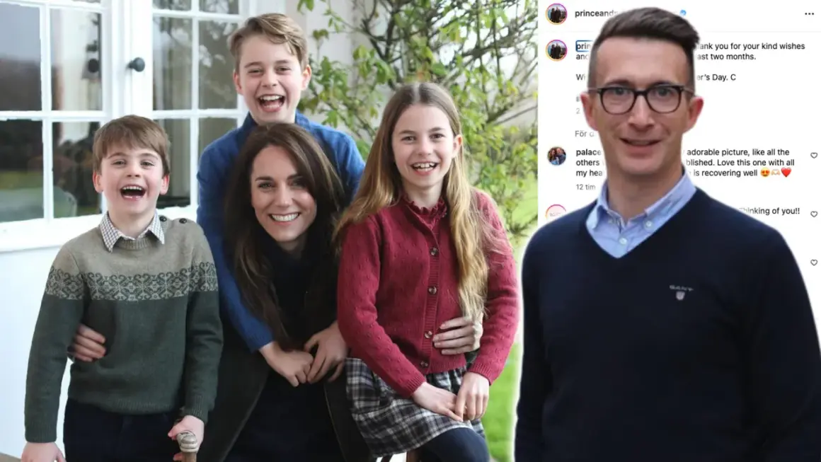 Kungahuset nya bilder: Prins William, Kate Middleton och deras barn George, Charlotte och Louis skrattar glatt utomhus.