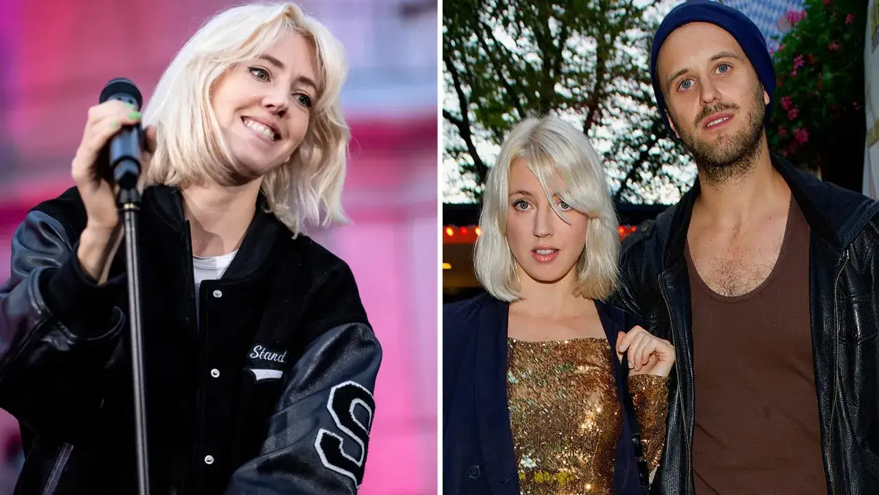 Veronica Maggio med barn på scen och med en man.